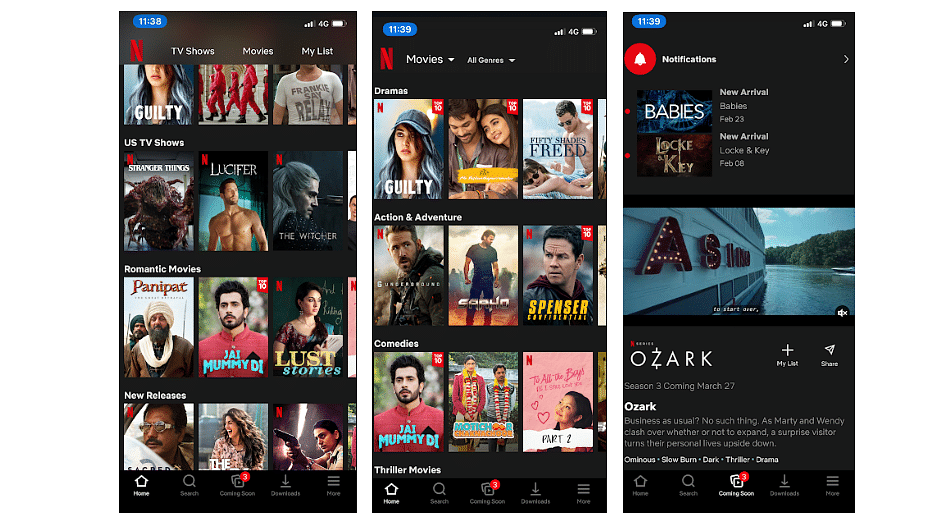 Netflix app for mobile (DH Photo/Rohit KVN)