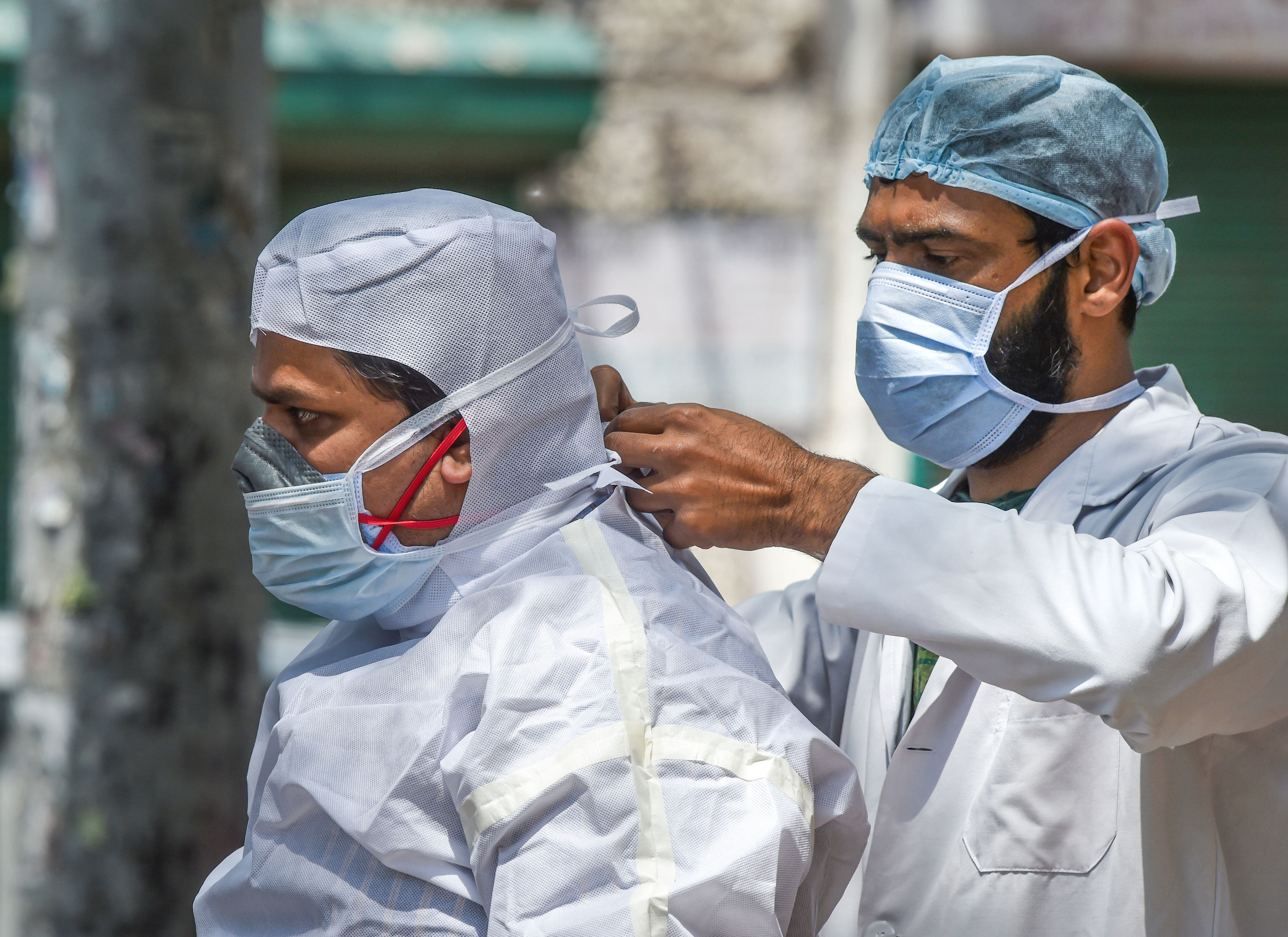 The consignment of medical supplies the UAE sent to India will come to the aid of approximately 7,000 medical professionals as they work to combat the virus. (Credit: PTI Photo)