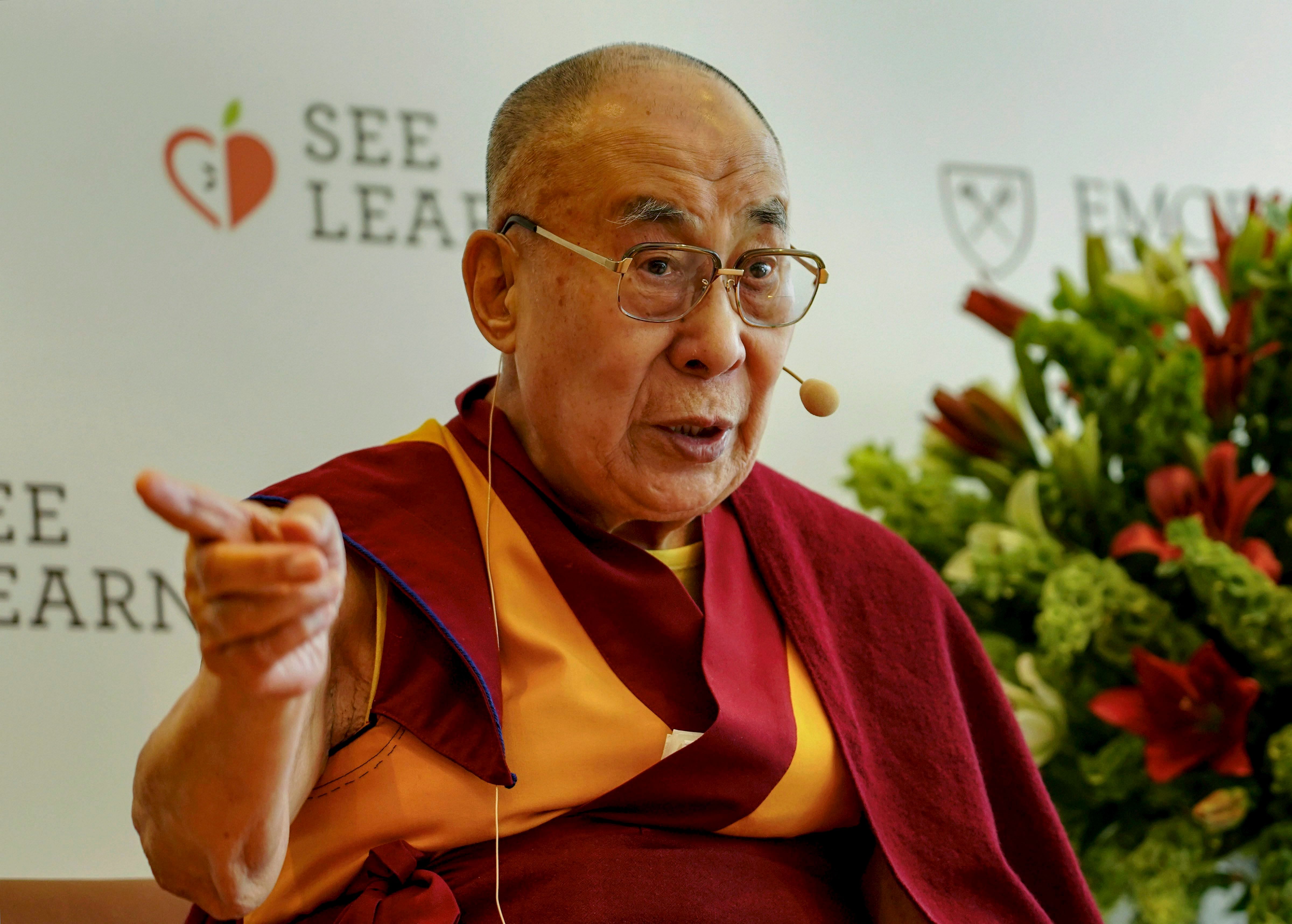 The Dalai Lama named the original Panchen Lama with the help of Tibetan lamas trained in reading portents and signs. (Credit: PTI Photo)