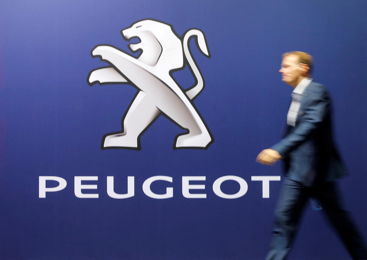Logo of French car manufacturer Peugeot is seen at the 33th Auto Zurich Car Show in Zurich. Credit: Reuters File Photo