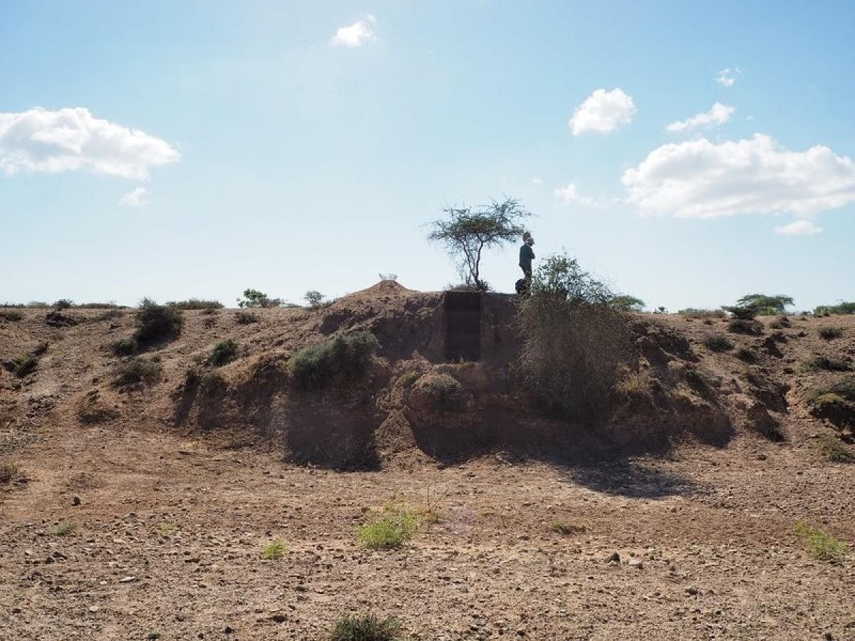 Tanged point from the 114,000-year-old Middle Palaeolithic site of Sandhav. DH Photo