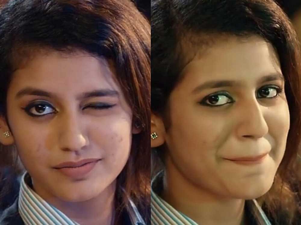 Priya Prakash Varrier's iconic 'wink'. File photo