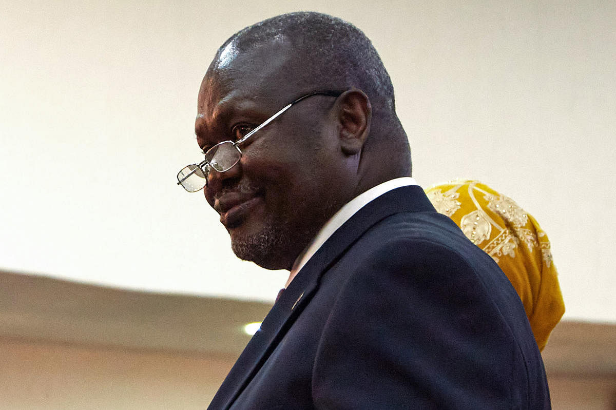 South Sudan's first vice president Riek Machar,(AFP Photo)
