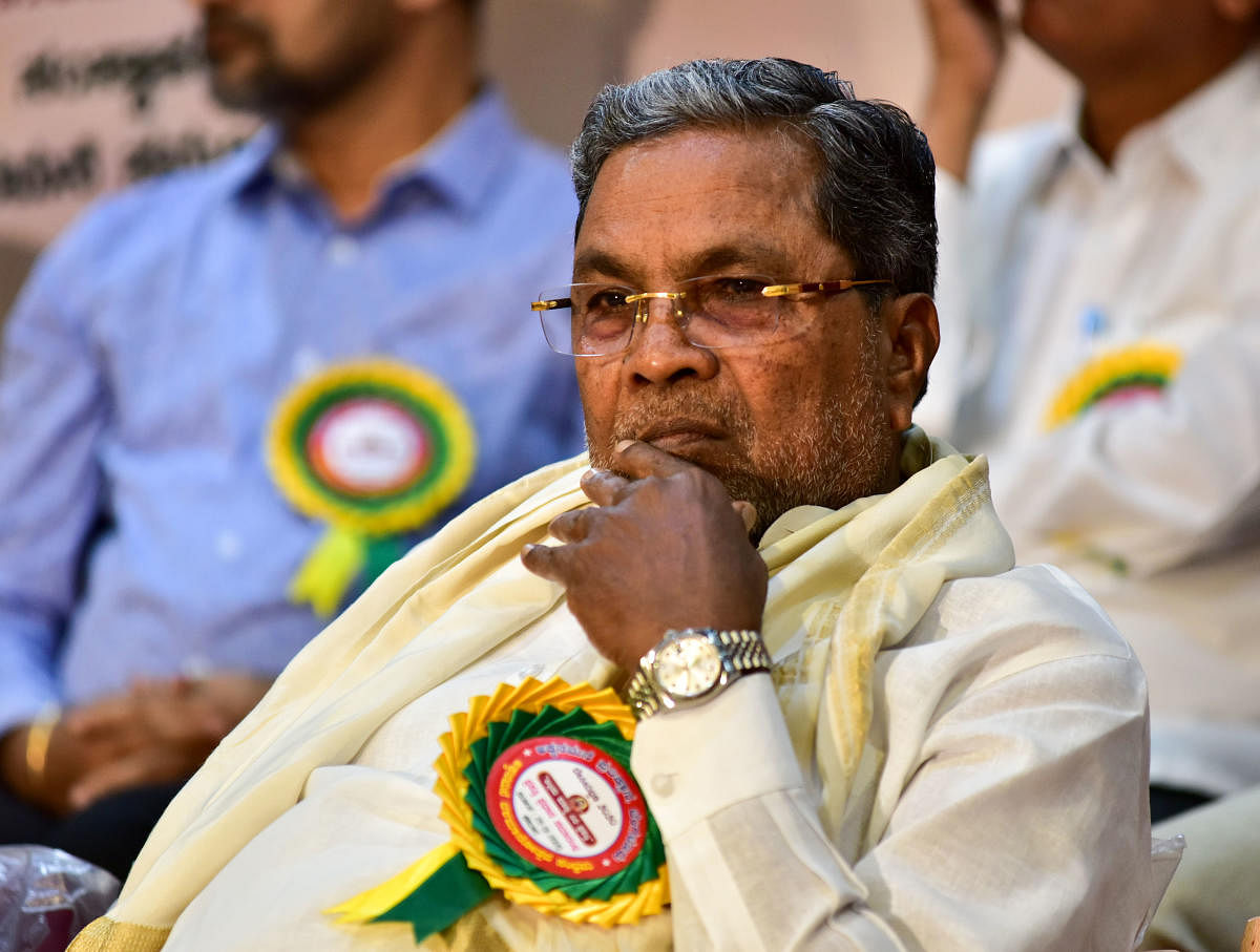 Former chief minister Siddaramaiah. (DH Photo)