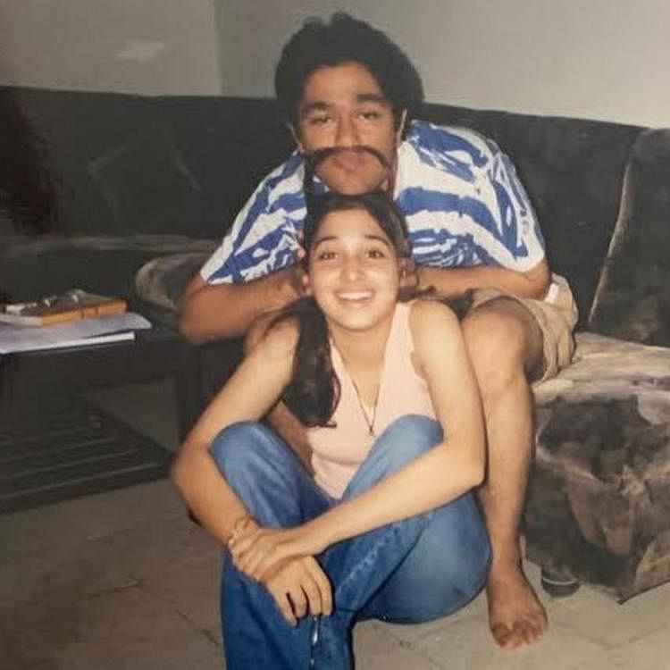 This throwback photo of Tamannaah Bhatia and her brother is priceless. (Credit: Instagram/Tamannaah)