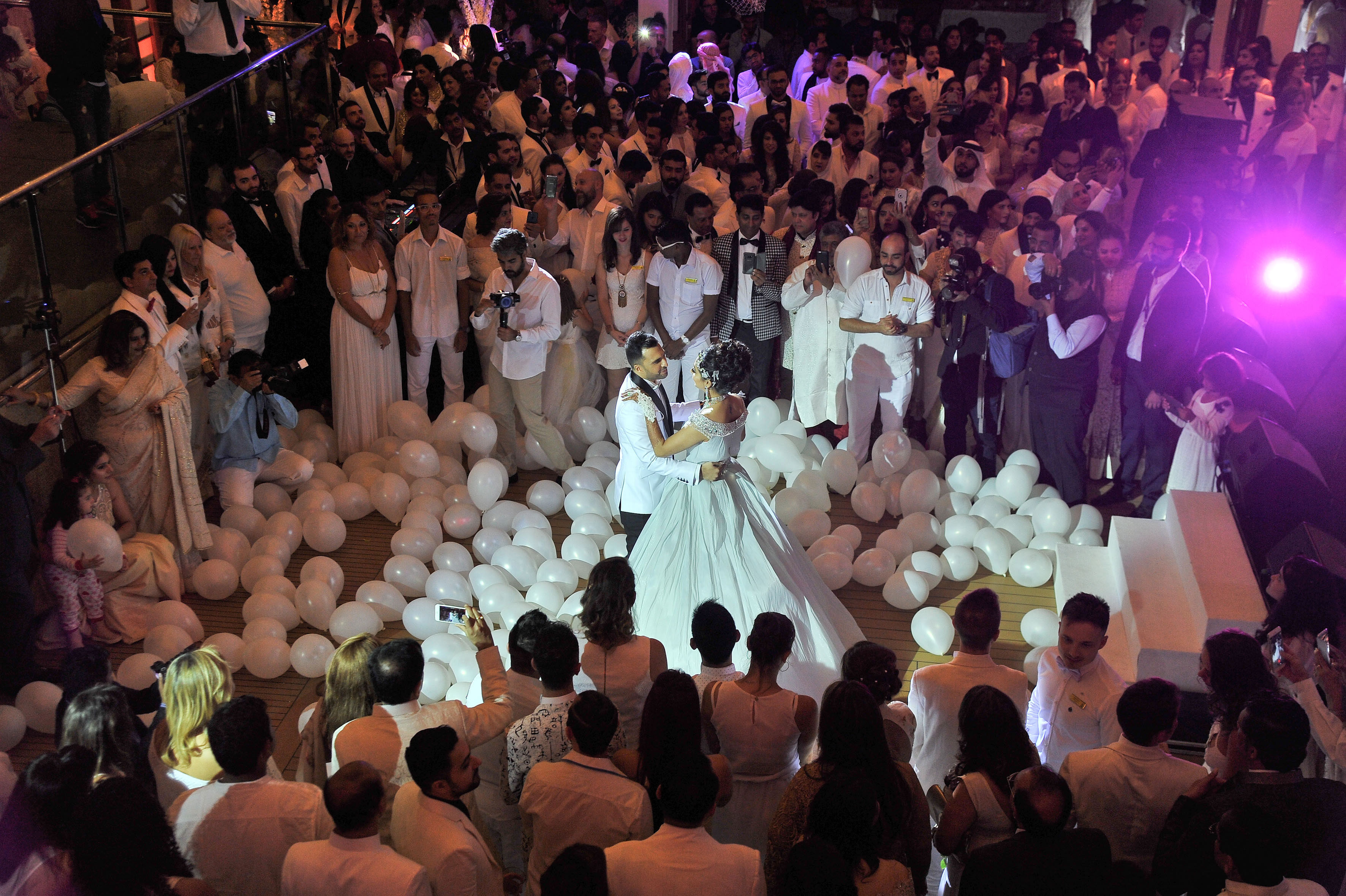 Cruise weddings offer novelty and convenience. (Above) Scenes from a wedding organised by Costa Cruises India.