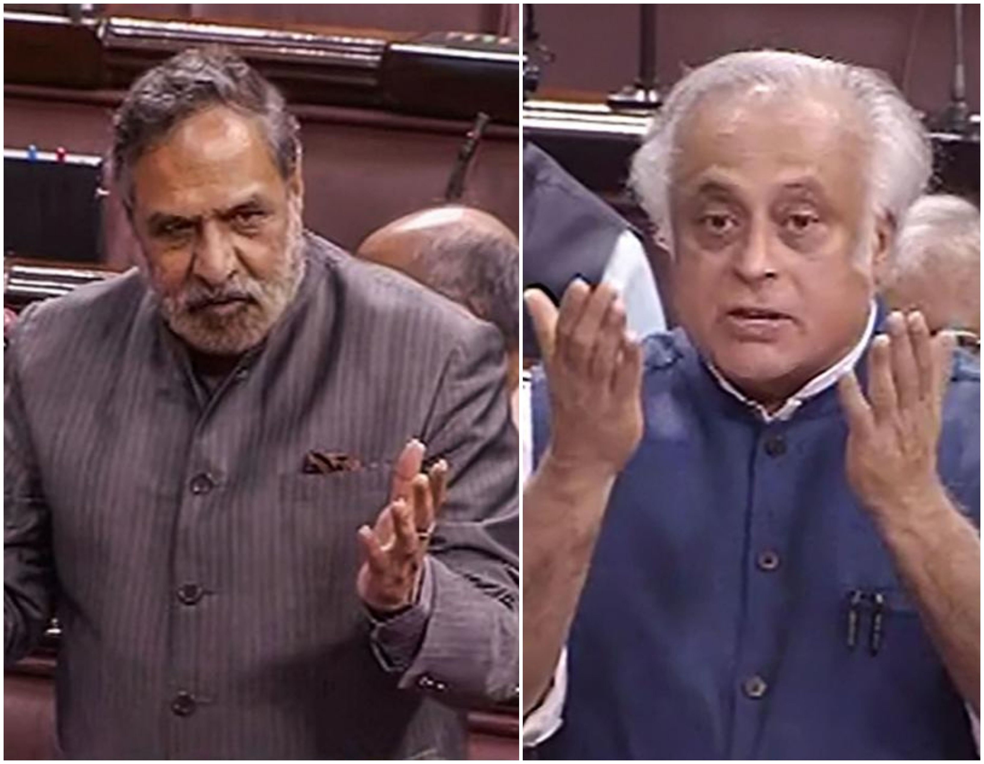 Congress Deputy Leader in Rajya Sabha Anand Sharma and Senior Congress Leader Jairam Ramesh.
