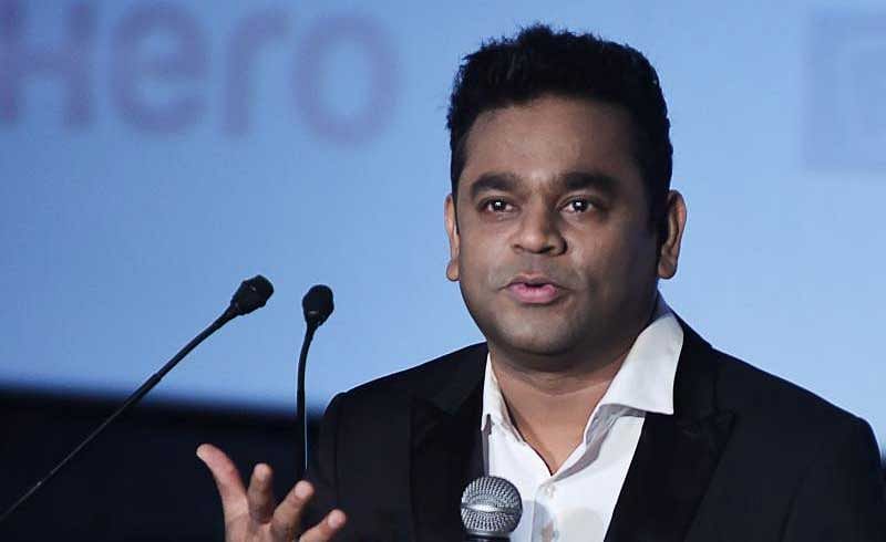 A R Rahman, India’s most high-profile movie music composer was in town on Monday. He missed his flight, and took another: it turned out to be a packed day, with interviews lined up at the Sheraton Grand in Rajajinagar. (AFP File Photo)
