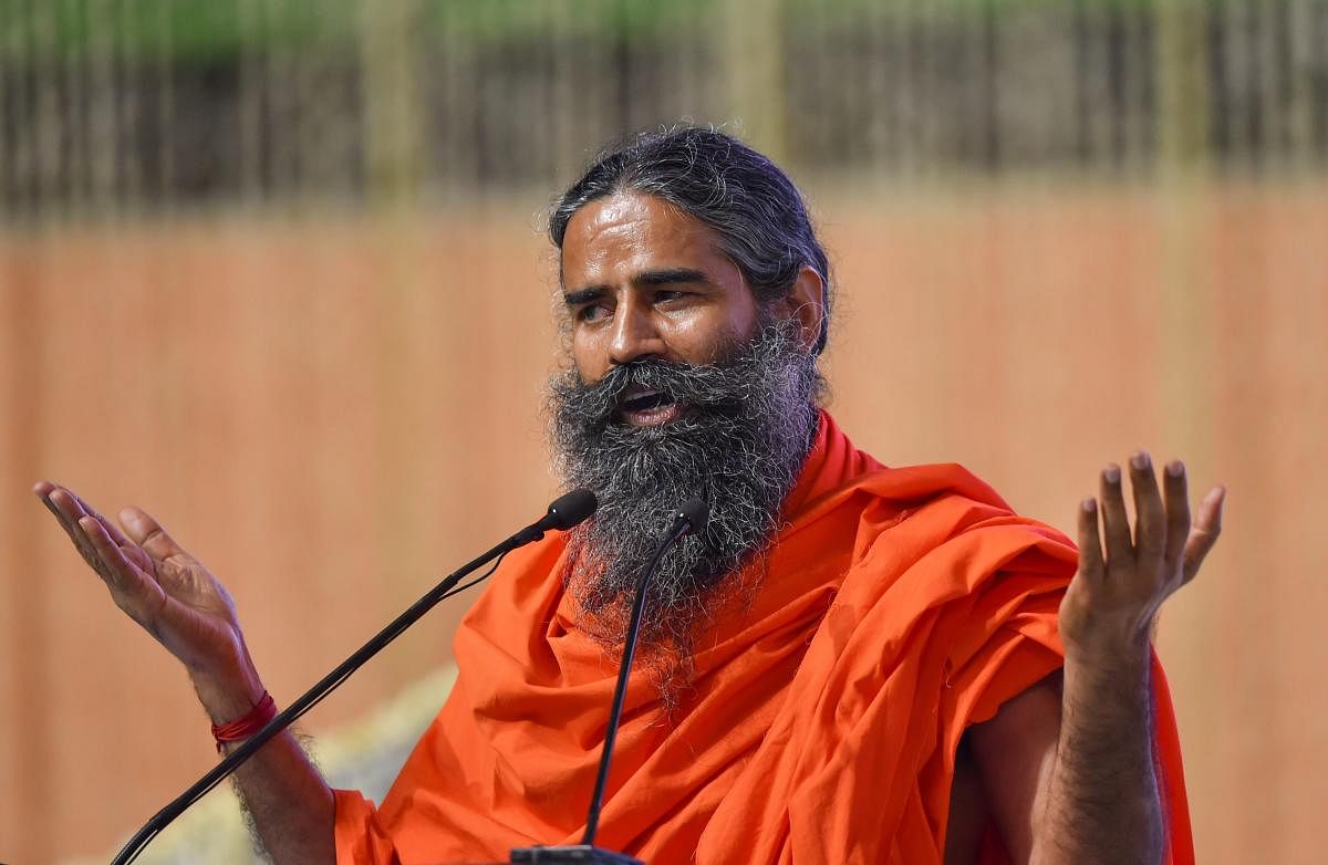 Baba Ramdev has never been shy of making controversial remarks. Credit: PTI