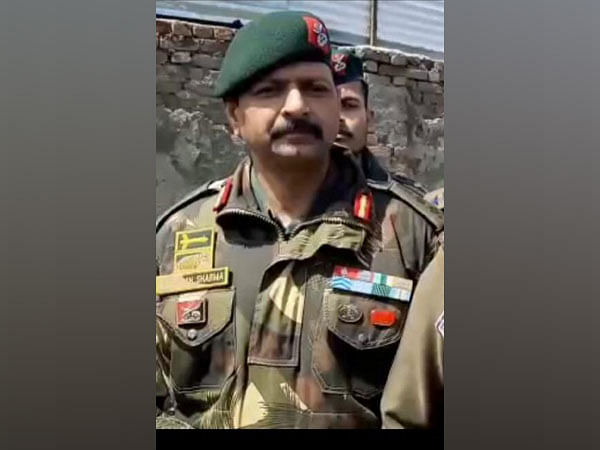 Commanding Officer of Rashtriya Rifles, Colonel Ashutosh Sharma. (ANI Photo)