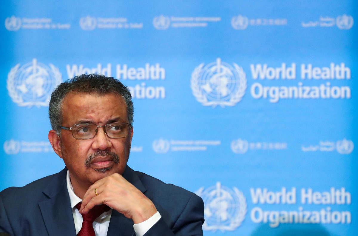 Director-General of the World Health Organization (WHO) Tedros Adhanom Ghebreyesus attends a news conference on the novel coronavirus (2019-nCoV) in Geneva, Switzerland February 6, 2020. Credit: Reuters Photo
