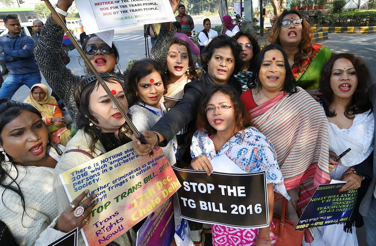 Transgenders society members. PTI file photo