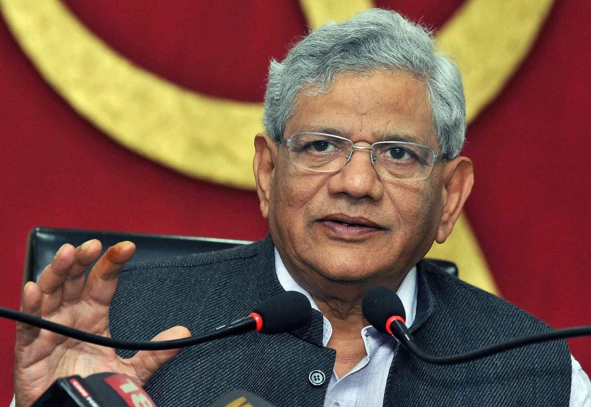 The CPI(M) general secretary further said the ruling party's manifesto was a "fresh set of jumlas" which have been "unleashed" upon India. PTI File photo