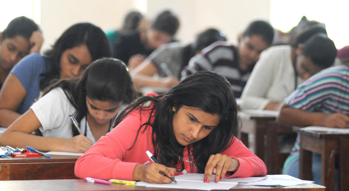 Every year, thousands of students seek corrections in their admission tickets during exam time. DH file photo