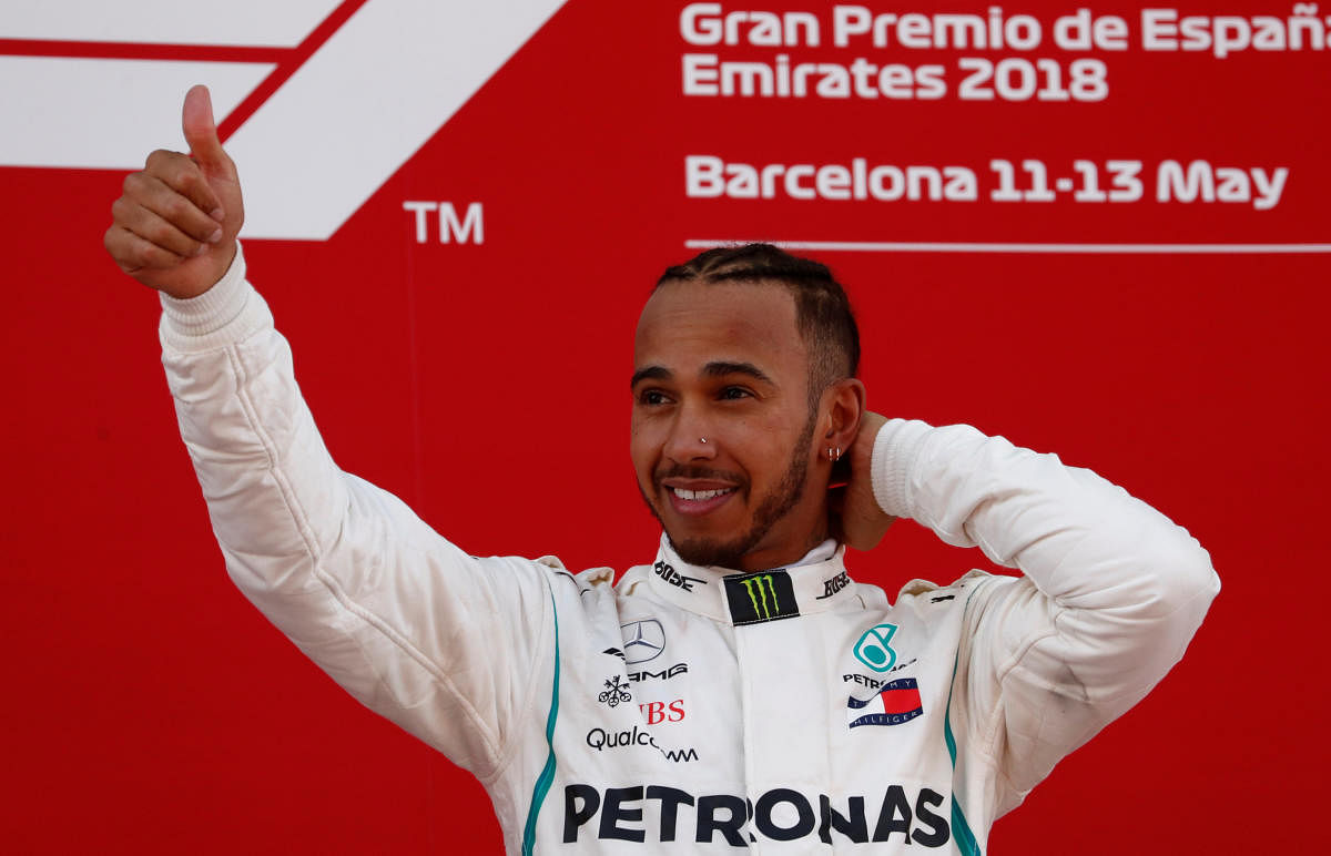  Four-time world champion Lewis Hamilton is close to signing a long-term deal with Mercedes, which could be announced in the coming weeks. REUTERS 