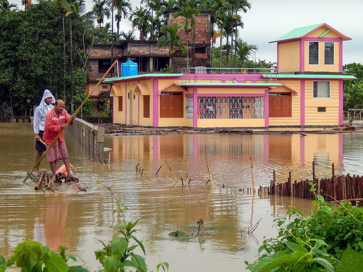 Tripura has been hit hard by incessant rain, but no casualty yet. Credit: PTI Photo