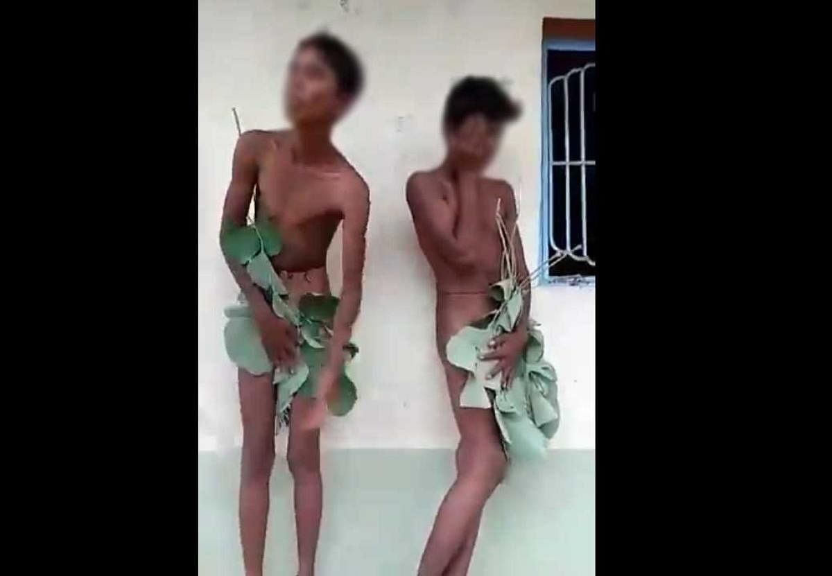 Two minor boys from a backward community were allegedly beaten up and paraded naked in a village in Maharashtra's Jalgaon district for swimming in a well that belonged to a person of a different caste, police said today. Screen grab