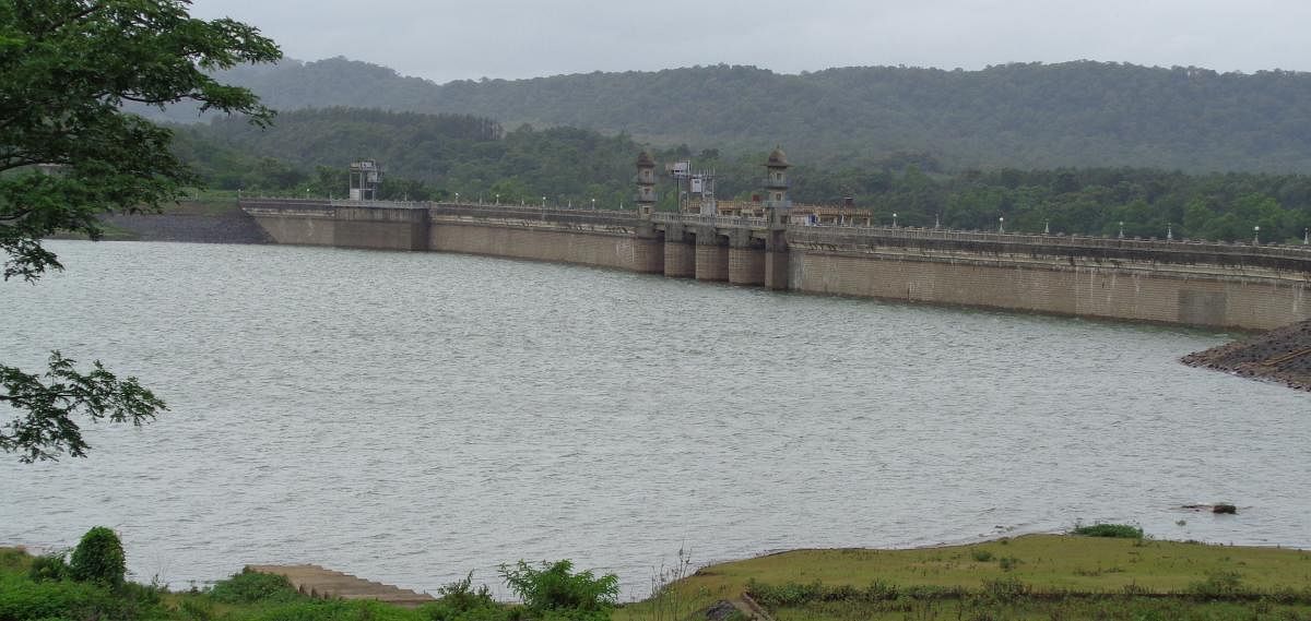A view of the Harangi reservoir.