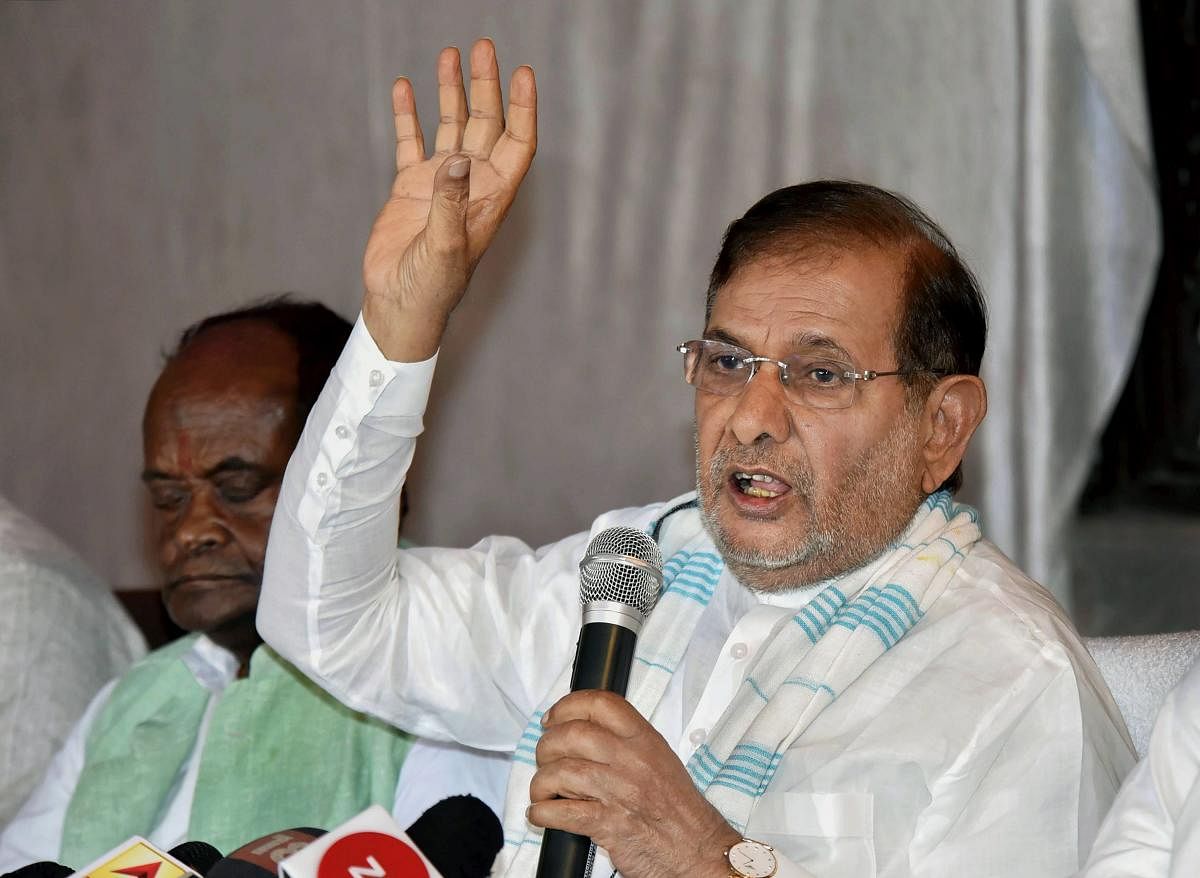 The Bahujan Mukti Party, a Dalit outfit, today merged with Loktantrik Janata Dal of Sharad Yadav, who called for unity among opposition ranks to unseat the Modi government in the Lok Sabha polls next year. (PTI file photo)