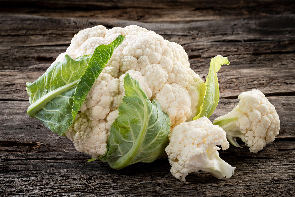 While choosing a cauliflower, look for one whose florets are fresh and not discoloured.