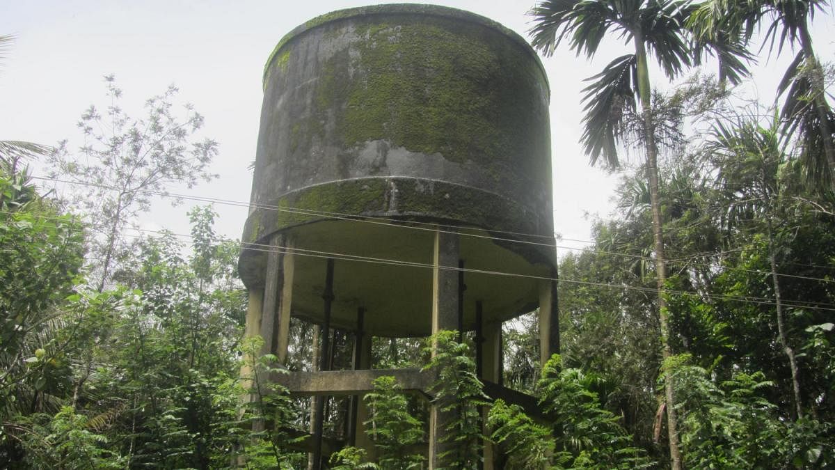 The water tank built at Betu village.