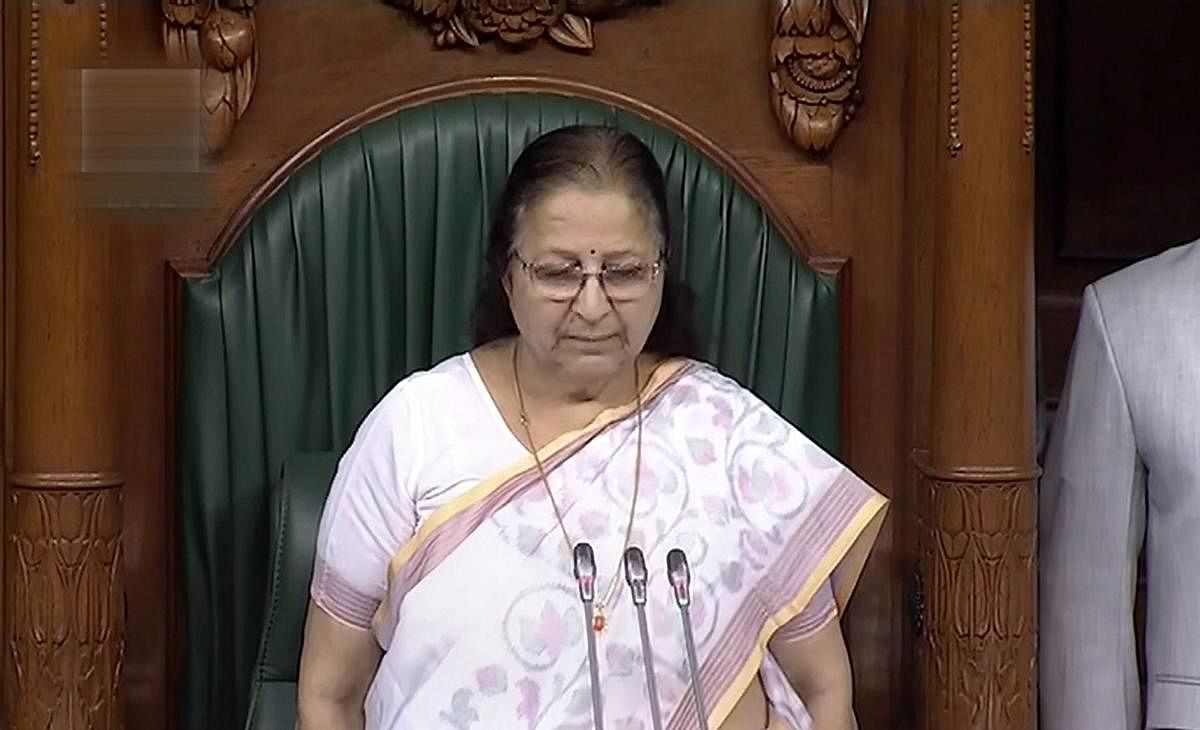 Lok Sabha Speaker Sumitra Mahajan on Sunday described women as "good managers" despite having no management degree and stressed that they have the strength to perform both within and outside their homes. PTI photo