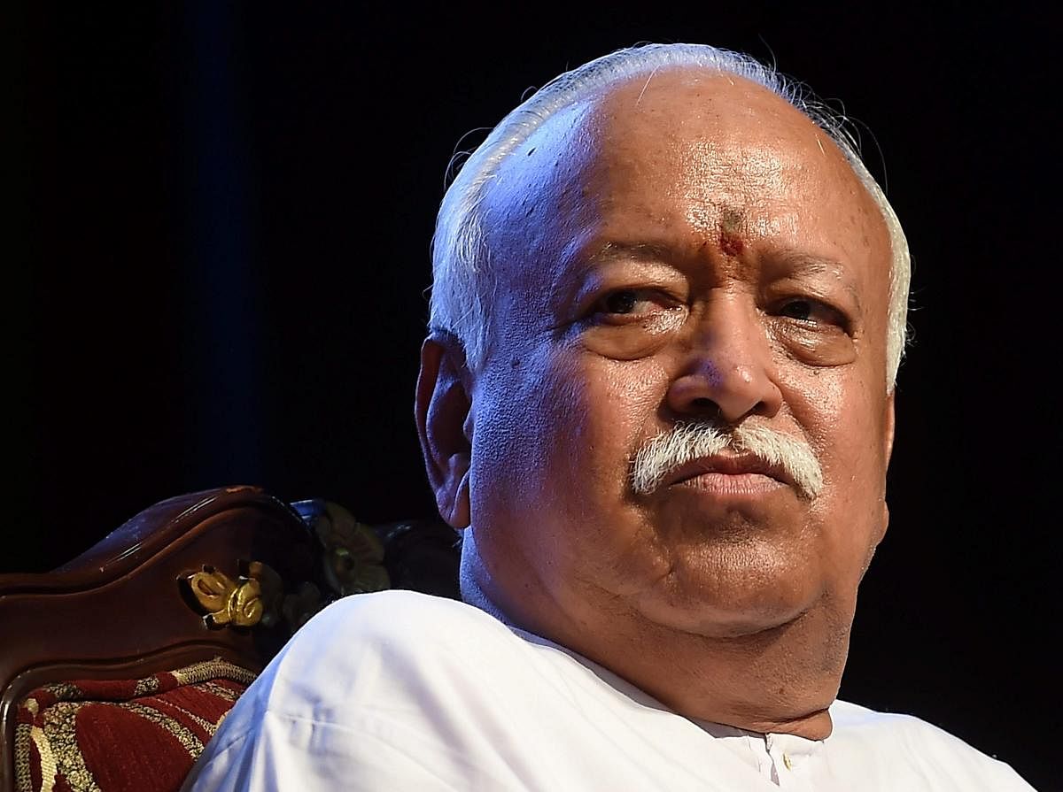 RSS chief Mohan Madhukar Bhagwat. PTI file photo