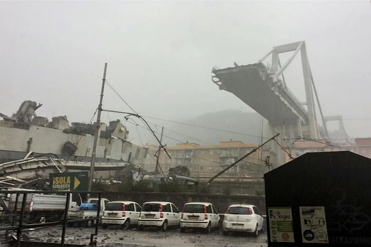 Italian media reported that there were deaths, but Maria Luisa Catalano, a police official in Genoa, said that authorities were still involved in rescue efforts and did not yet know the number of victims or injured. AFP Photo