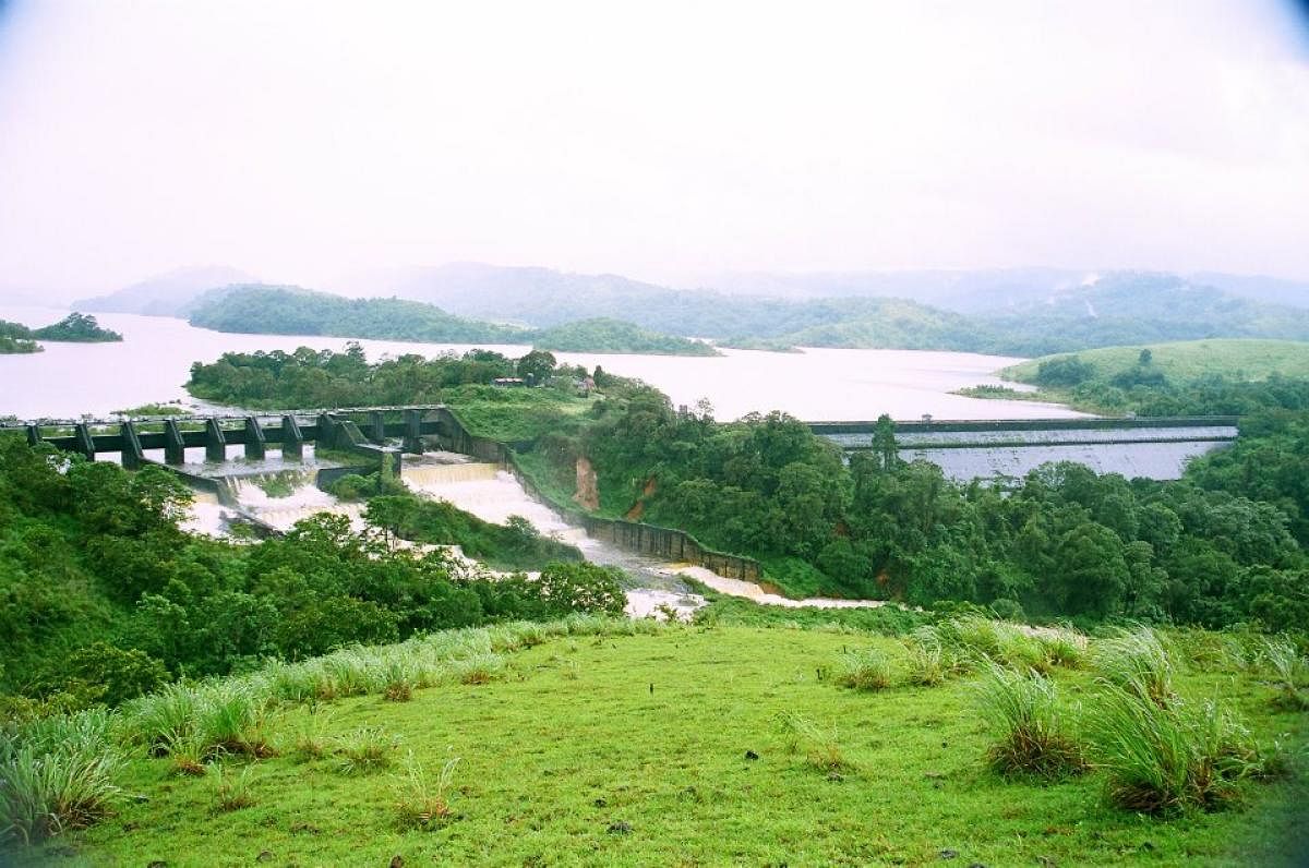 A view of the Mullaperiyar dam