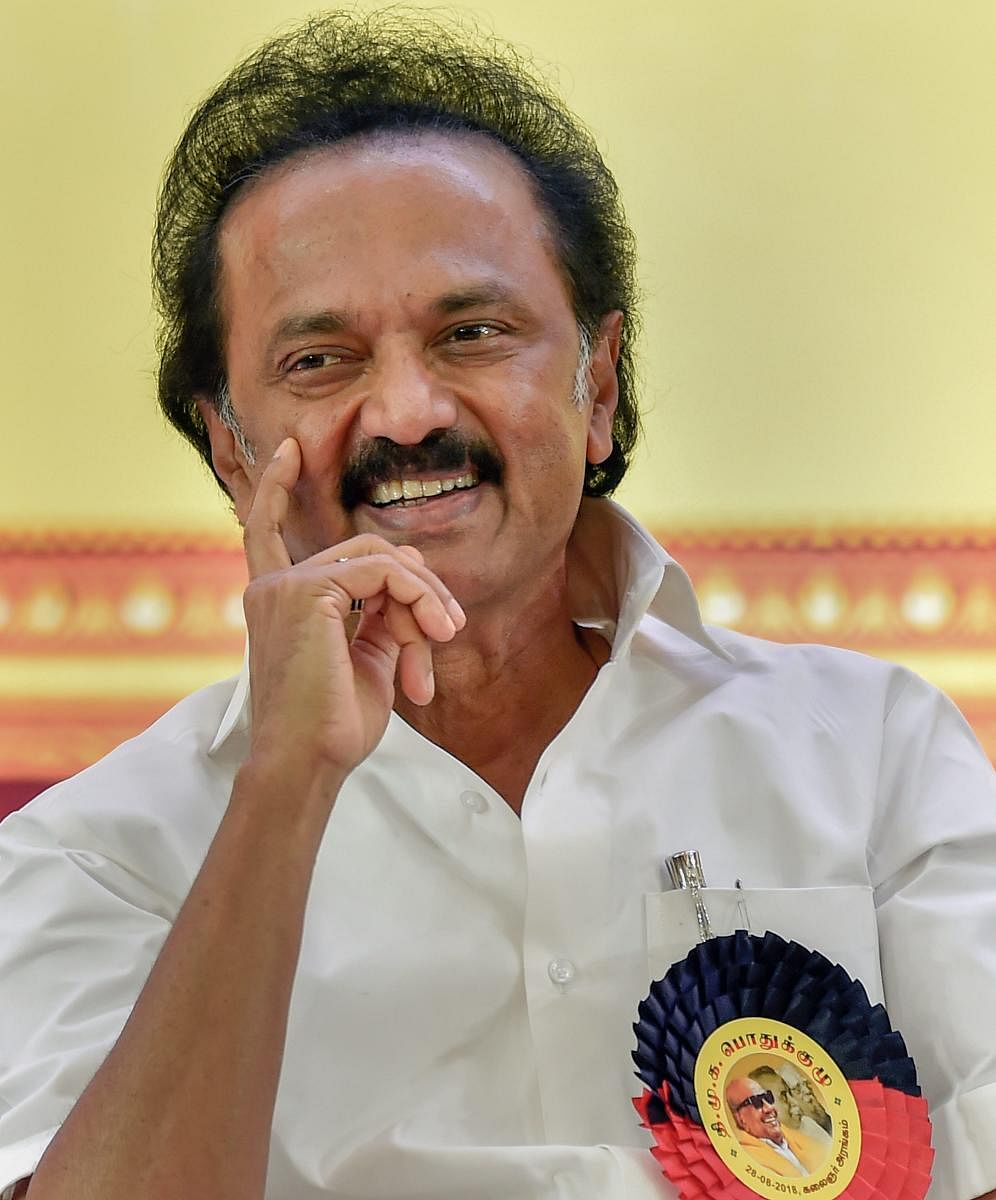 Stalin, whose party had moved the High Court seeking declaration of results fast, said the results were the beginning of AIADMK’s “downfall” as the state is set to go to assembly polls in 2021. (PTI File Photo)
