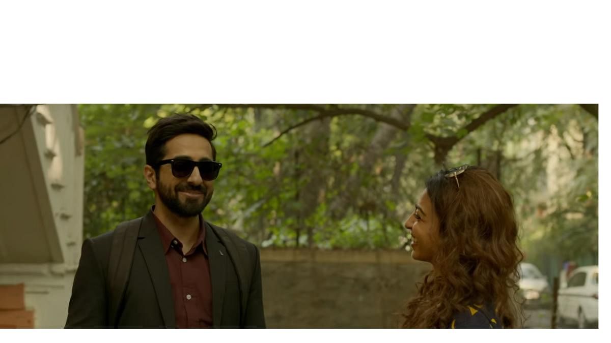 Ayushmann Khurrana and Radhika Apte in Andhadhun, now showing in the city.