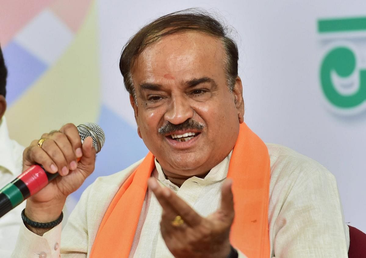 File photo of Union parliamentary affairs minister Ananth Kumar.