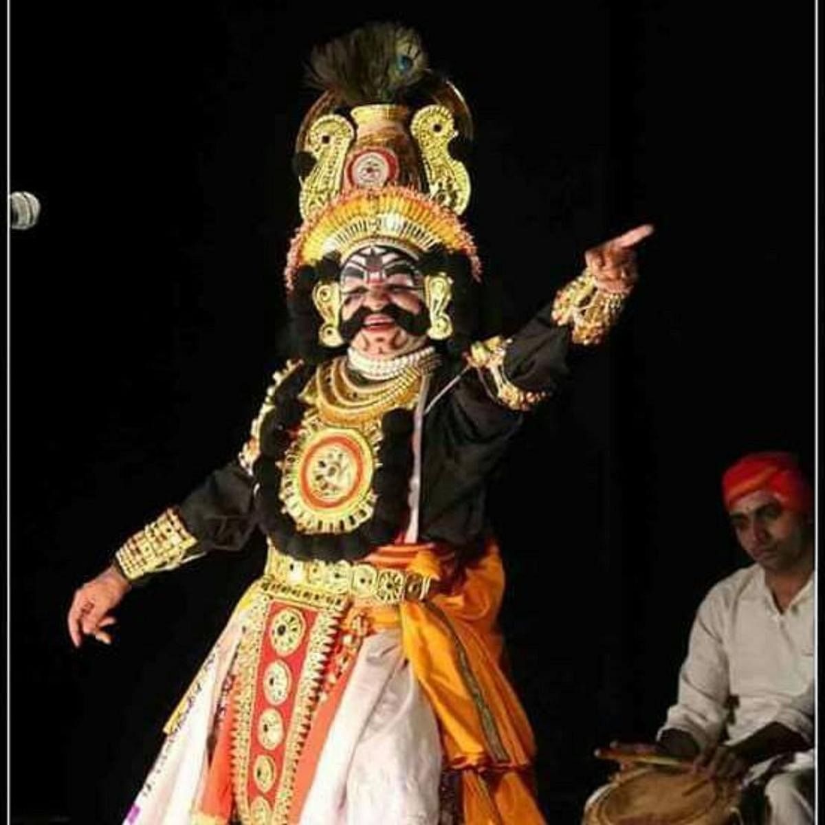 A file photo of a Yakshagana artiste in performance.