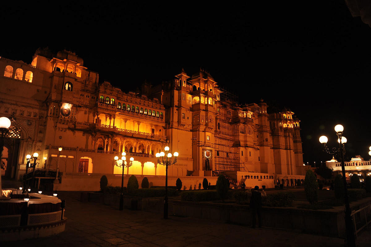 The City Palace illumination before the Light and Sound Show takes your breath away. PHOTOS BY AUTHOR