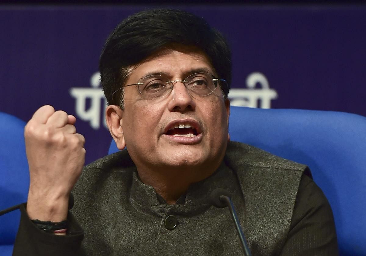 Goyal said, "Congress made big promises in all of its previous manifestos. In 2004 and in 2009, Congress promised that it will provide direct income to farmers. After running the government for 10 years, they did not do anything about it." PTI File photo