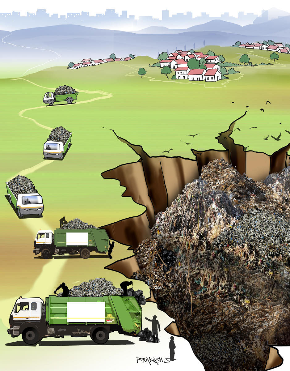 Garbage dumping illustration for PB