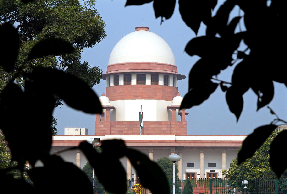 File photo of Supreme Court building in New Delhi. Reuters