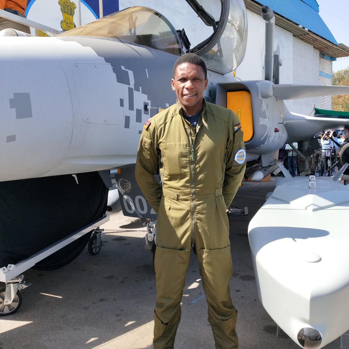 Pilot Musa Themba Mbhokota is of South African origin.