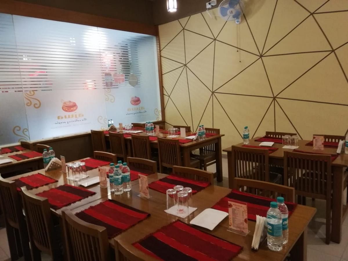 The decor at Ajwa is simple.