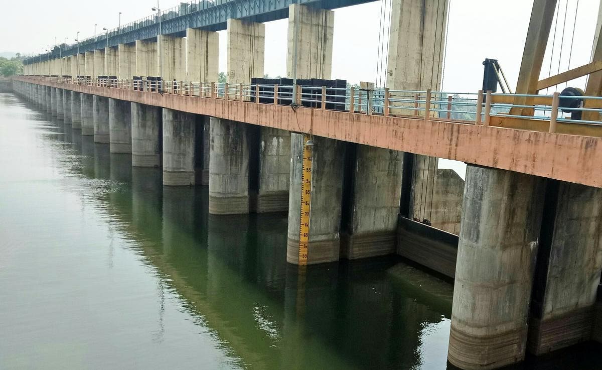 A view of the Thumbe vented dam.