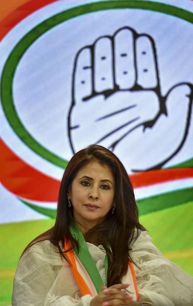 Matondkar is the Congress' candidate from Mumbai North Lok Sabha constituency. PTI File photo