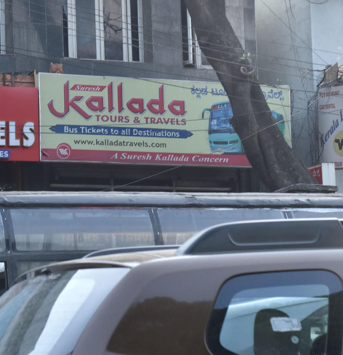 Suresh Kallada Tours and Travels on Hosur Road. DH Photo/Janardhan B K