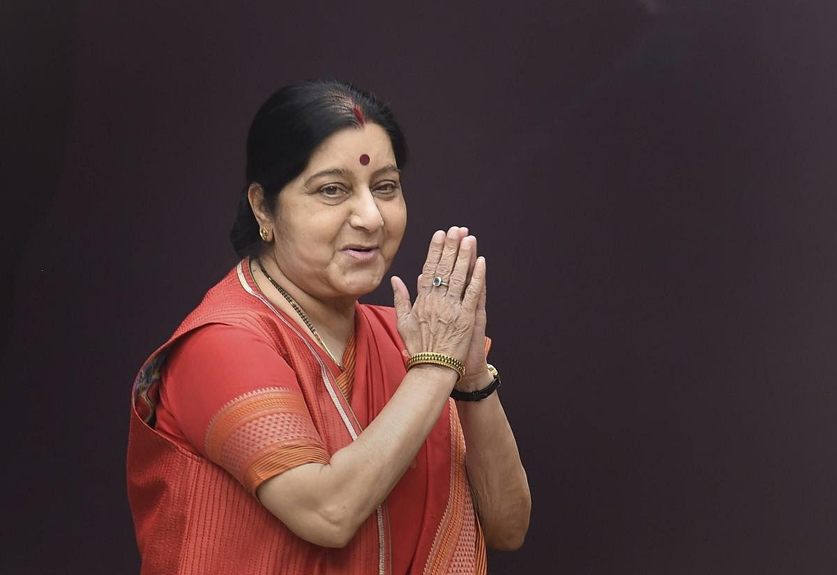 File picture of Sushma Swaraj. (PTI)