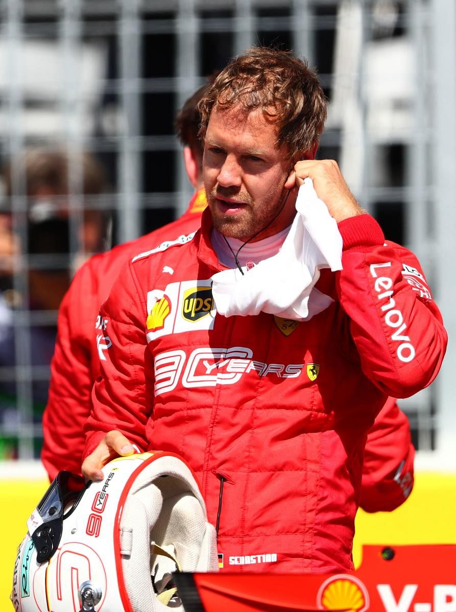 ON POLE: Ferrari's Sebastian Vettel. AFP