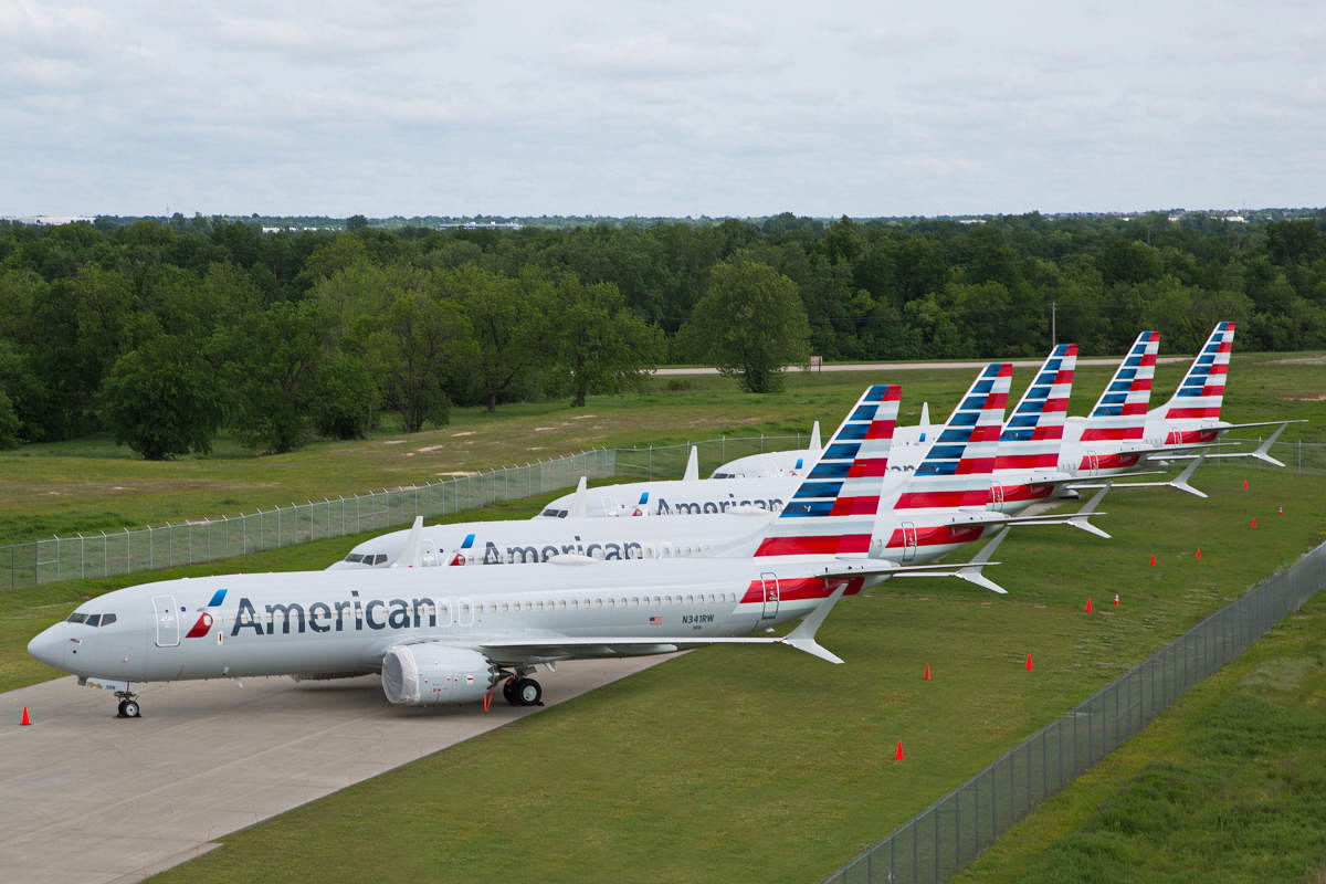 American Airlines Boeing 737 MAX jets sit parked at a facility in Tulsa (REUTERS File Photo)