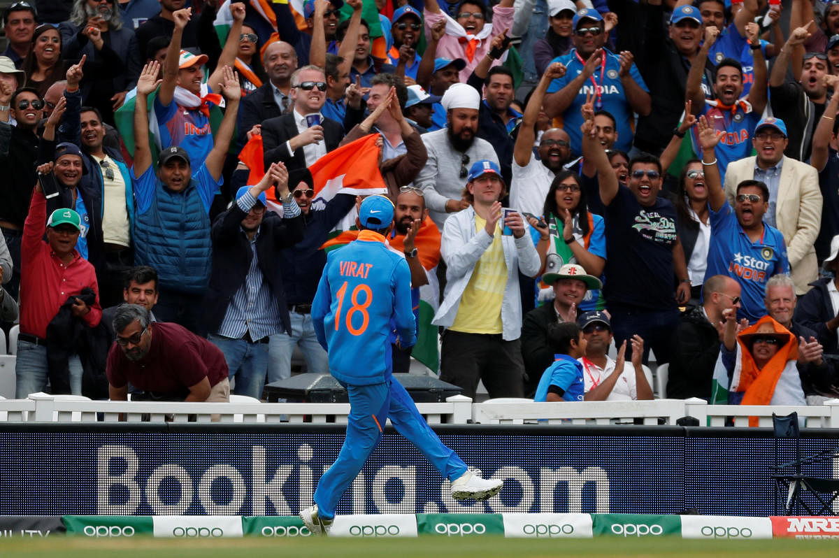 : India skipper Virat Kohli openly admonished fans jeering Australia's Steve Smith, asking them to instead show respect for the returning batsman. REUTERS 