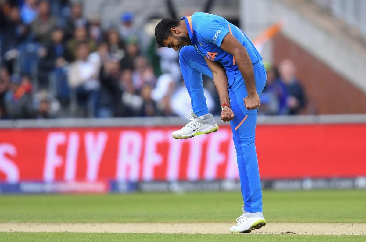 All-rounder Vijay Shankar is the latest to suffer an injury scare in the Indian camp after being hit on toe during a rain hit training. (AFP Photo)