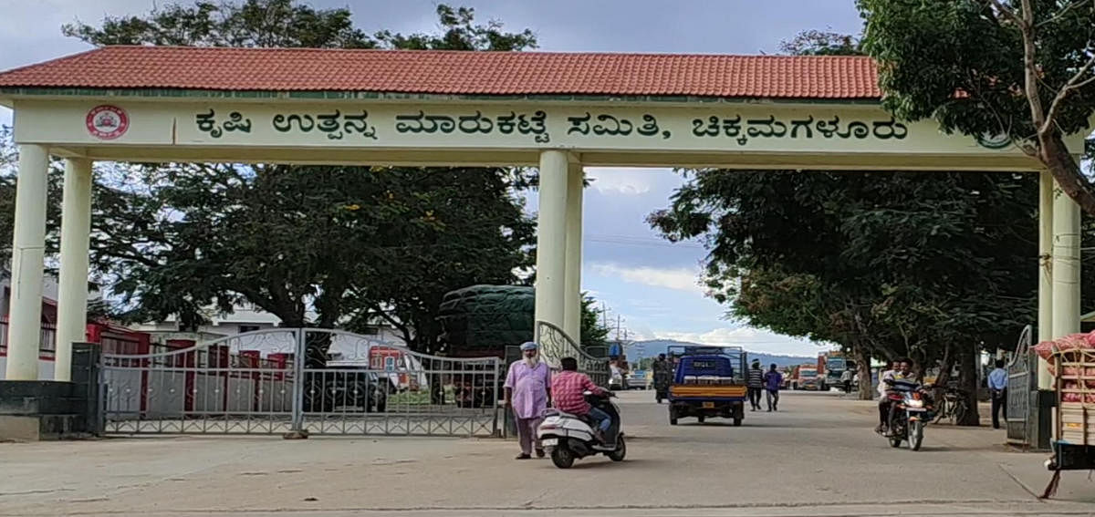 The APMC yard in Chikkamagaluru where the fodder bank is proposed to be opened.