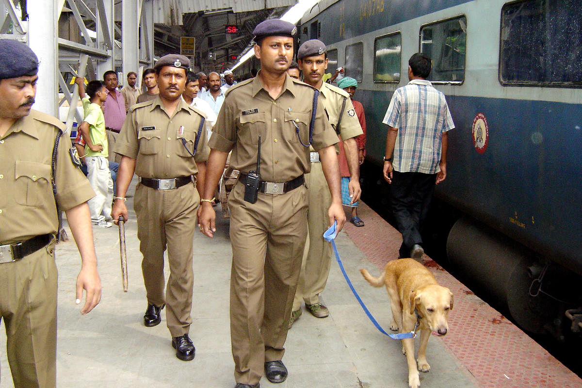 RPF personnel will use body-worn cameras to check crimes at railway stations. FILE PHOTO