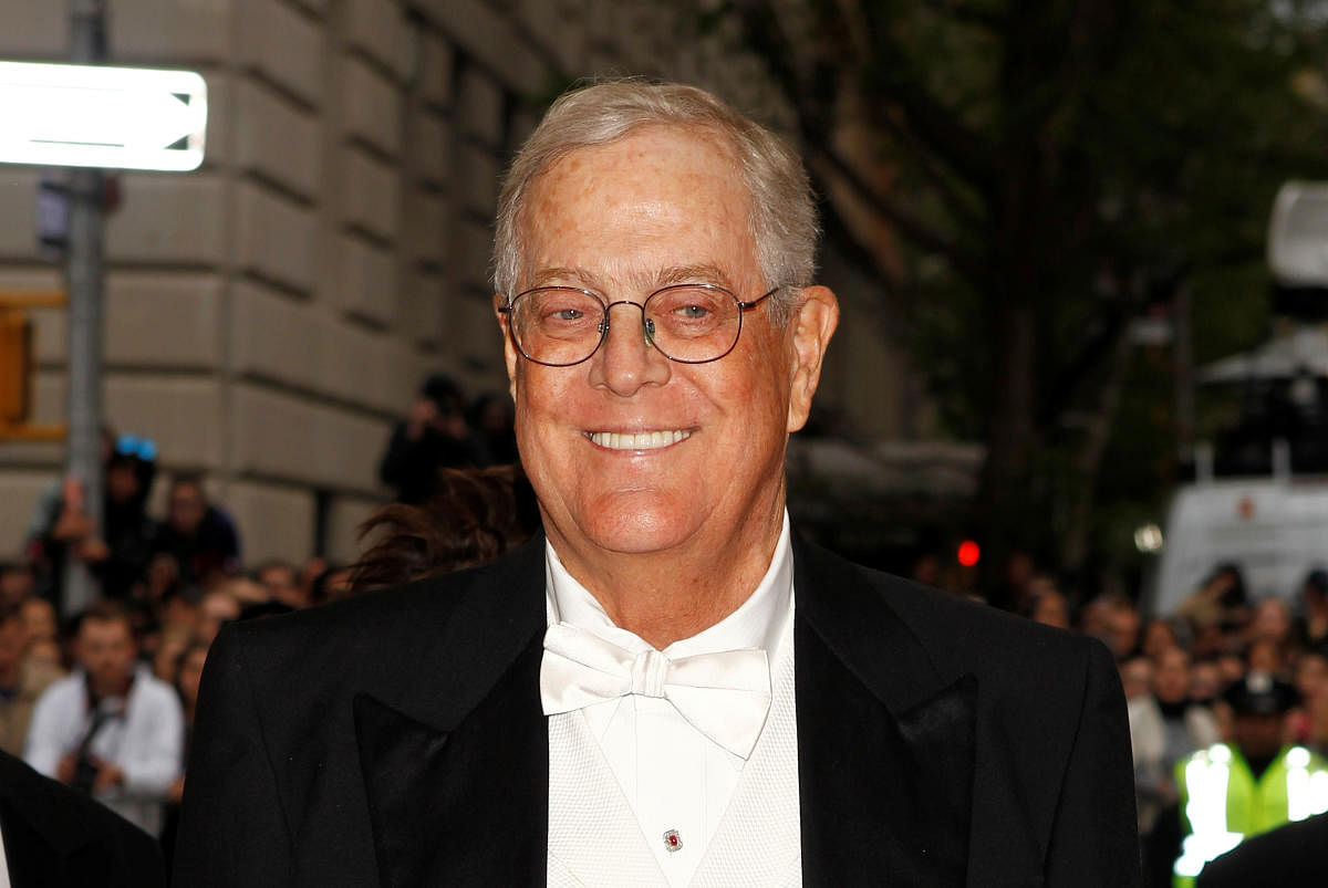 Koch retired last year as executive vice president of Koch Industries, the conglomerate he co-owned with his older brother and built into the second-largest family-owned company in the United States. (Photo credit: Reuters)